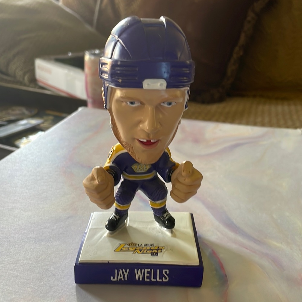 LA Kings Jay Wells SGA "Bobble Fists" Bobblehead "Legends Night"